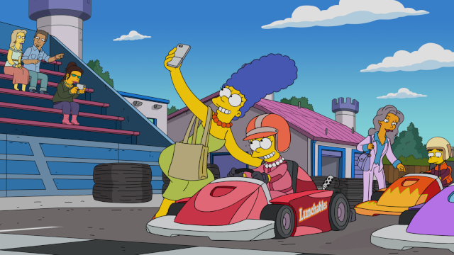 Click to watch 'Lisa Gets an F1' (popup) The Simpsons